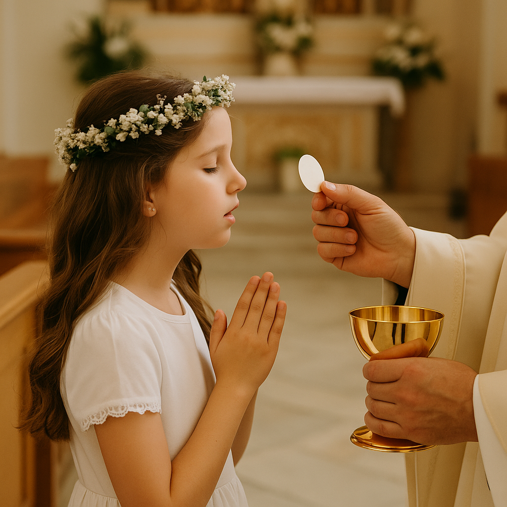 O que é Primeira Comunhão? Significado, Tradição e Vivência na Fé Católica