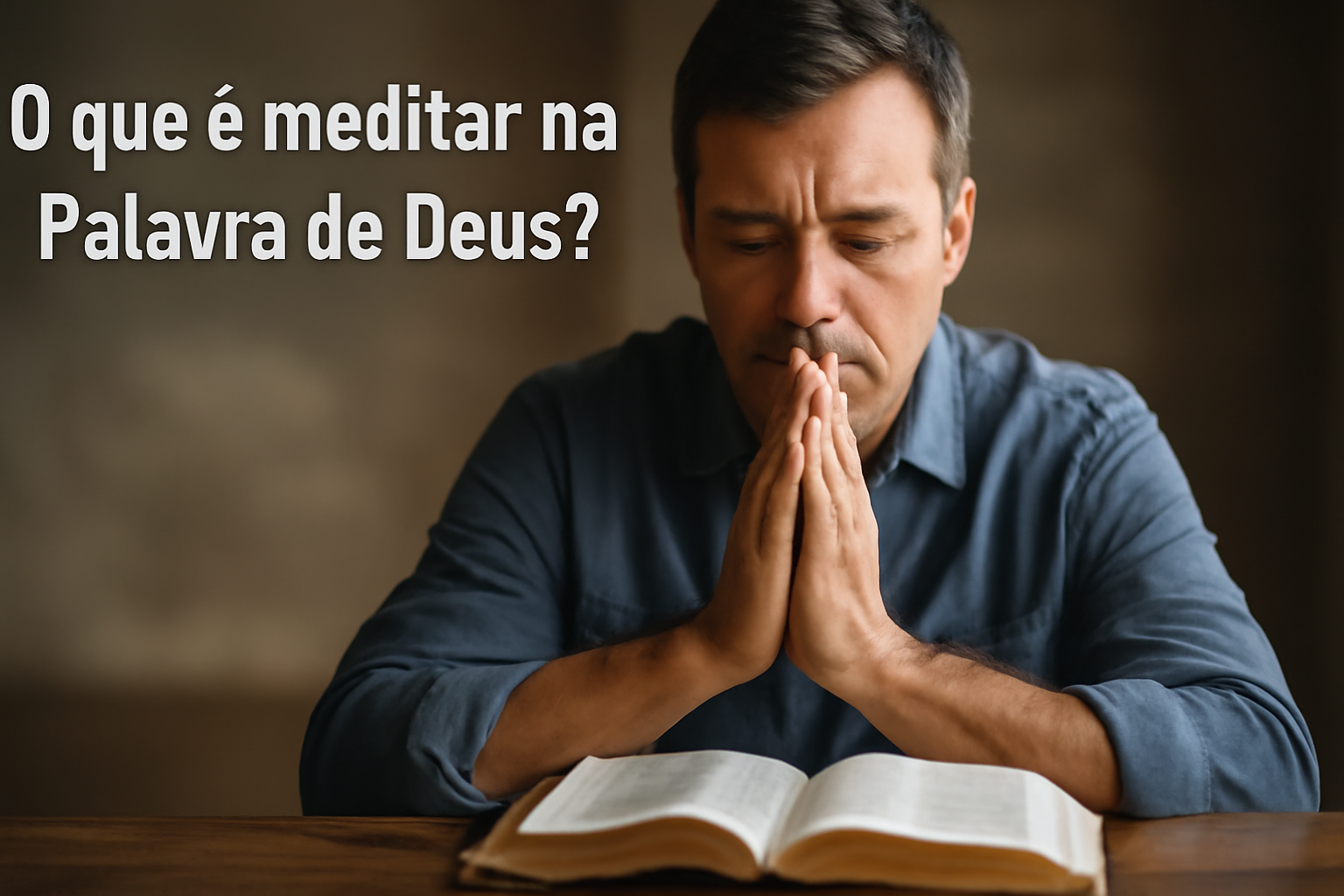 O que é meditar na Palavra de Deus?